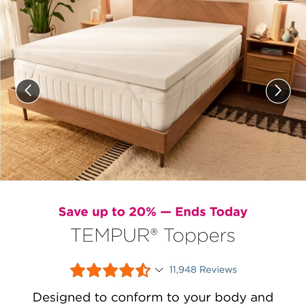 Tempur-Adapt Mattress Topper